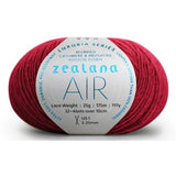 Zealana Air Lace yarn - Tuscan Red