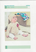 Baby Cakes Knitting Pattern - BC40 Indiana Cardi and Hat
