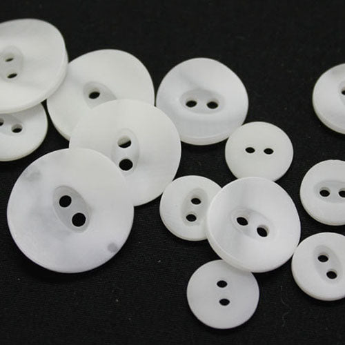 Buttons - Abbey Buttons Concave Polyester 12mm Baby Buttons