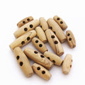 Buttons - Large Natural Wooden Toggles 40.5 mm long
