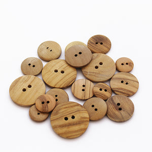 Buttons - Natural Wood in 5 sizes