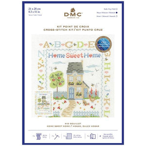DMC Counted Cross Stitch Kit - Home Sweet Home Sampler
