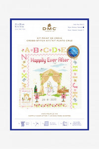 DMC Counted Cross Stitch Kit - Happily Ever After Sampler