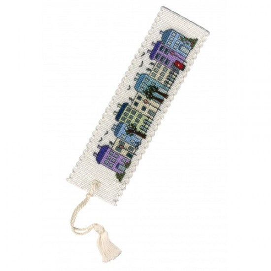 British Textile Heritage Cross-stitch Bookmark kit - Townhouses