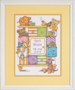 Dimensions Counted Cross Stitch Kit - Baby Drawers Birth Record