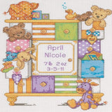 Dimensions Counted Cross Stitch Kit - Baby Drawers Birth Record