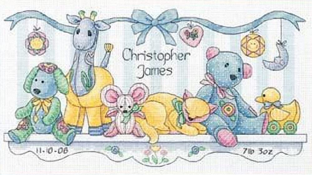 Dimensions Counted Cross Stitch Kit - Baby's Friends Birth Record