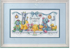 Dimensions Counted Cross Stitch Kit - Baby's Friends Birth Record