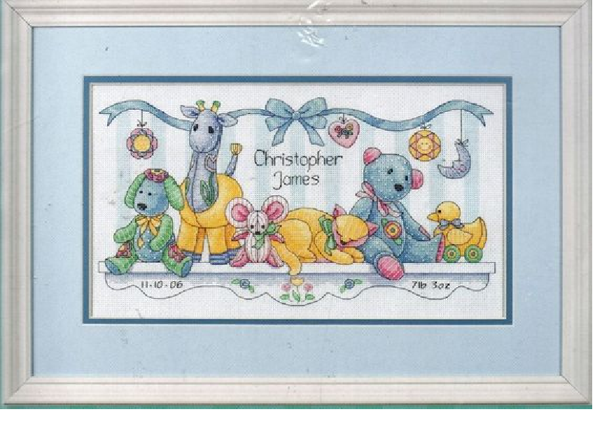 Dimensions Counted Cross Stitch Kit - Baby's Friends Birth Record