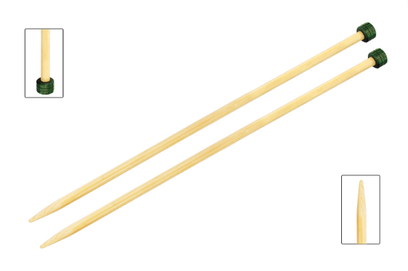 Knitpro - Bamboo straight needles - 25 cm