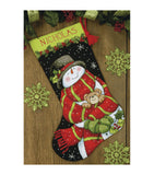 Dimensions Needlepoint Kit - Christmas Stocking Snowman and Bear