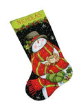 Dimensions Needlepoint Kit - Christmas Stocking Snowman and Bear