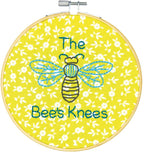 Dimensions Quick Embroidery Kit with Bamboo Hoop - The Bee's Knees (includes hoop!)