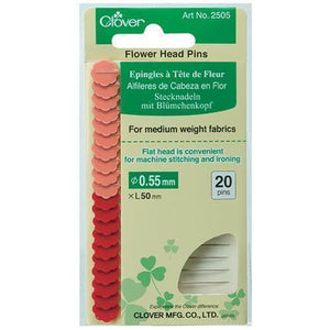 Clover 2505 - Long Flower Head Pins for medium weight fabrics