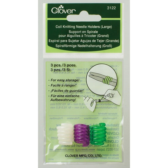 Clover C3122 - Coil Knitting Needle Stitch Keepers