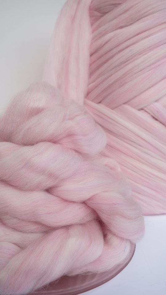 Hand-dyed fibre in Candy Corrie Fizz - Premium