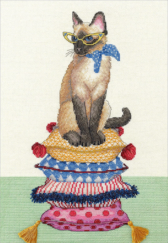Siamese Cat - Counted Cross Stitch Kit - Golden Bee – Embroidery
