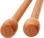 ChiaoGoo - Bamboo straight needles - 23 cm Patina colour
