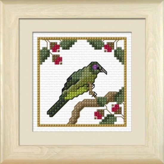 CraftCo Cross-stitch kit - Korimako, the Bellbird