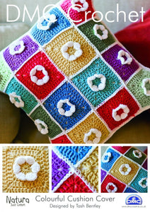 DMC Crochet Pattern - Cushion Cover in 4-Ply / Fingering