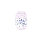 A mini ball of DMC Happy Cotton yarn in colour frilly pale pink.