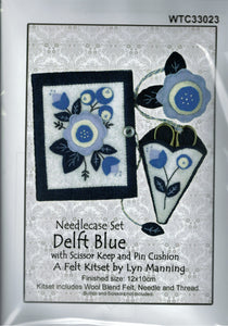 Felt Kit - Needlecase Set in Delft Blue