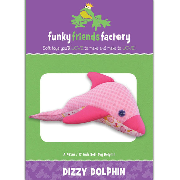 Funky Friends Soft Toy Pattern - Dizzy Dolphin