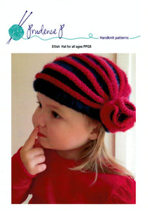 Prudence P Knitting Pattern - Eilish Hat (Toddler to Adult Sizes)