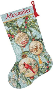 Dimensions Gold Counted Cross Stitch Kit - Christmas Stocking Enchanted Ornaments