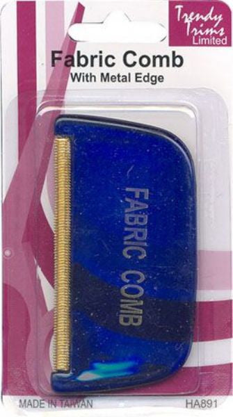 Fabric Comb with Metal Edge