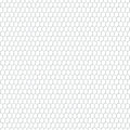 A swatch of white cotton fabric with a printed geometric chicken wire pattern.
