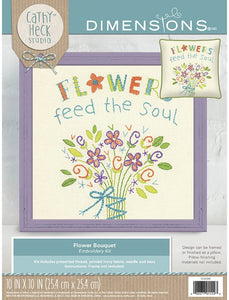 Dimensions Embroidery Kit - Flowers Feed the Soul