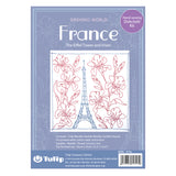 Sashiko - Tulip Sashiko World Kit - France Eiffel Tower & Irises
