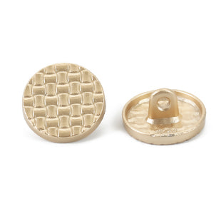 Zinc Alloy Buttons - three colours, 15 mm across