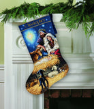 Dimensions Gold Counted Cross Stitch Kit - Christmas Stocking Holy Night