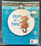 Dimensions Learn A Craft Stamped Cross-Stitch Kit - Hang in There Kitty (includes hoop!)