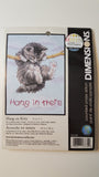 Dimensions Mini Counted Cross Stitch Kit - Hang on Kitty