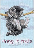 Dimensions Mini Counted Cross Stitch Kit - Hang on Kitty