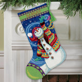 Dimensions Needlepoint Kit - Christmas Stocking Happy Snowman