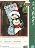 Dimensions Needlepoint Kit - Christmas Stocking Hugging Penguins