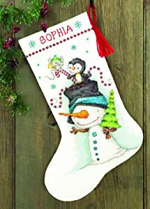 Dimensions Counted Cross Stitch Kit - Christmas Stocking Jolly Trio