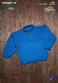 Naturally Knitting Pattern K462 - Babies Pullover with 3 buttons in 4-ply / Fingering for ages Newborn to 18 months