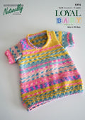Naturally Knitting Pattern K496 - Babys and Toddlers Dress in 4-ply / Fingering or 8-ply / DK for ages Newborn to 4 years