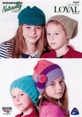 Naturally Knitting Pattern K637 - Four Childrens Hats in 8-ply / DK
