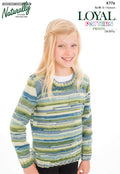 Naturally Knitting Pattern K776 - Girl's Round-Neck Pullover in 8-ply / DK for ages 8 - 14