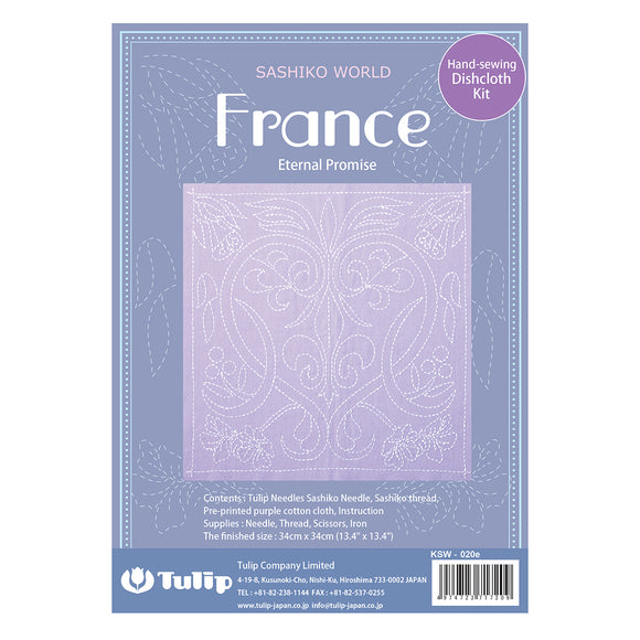 Sashiko - Tulip Sashiko World Kit - France Eternal Promise