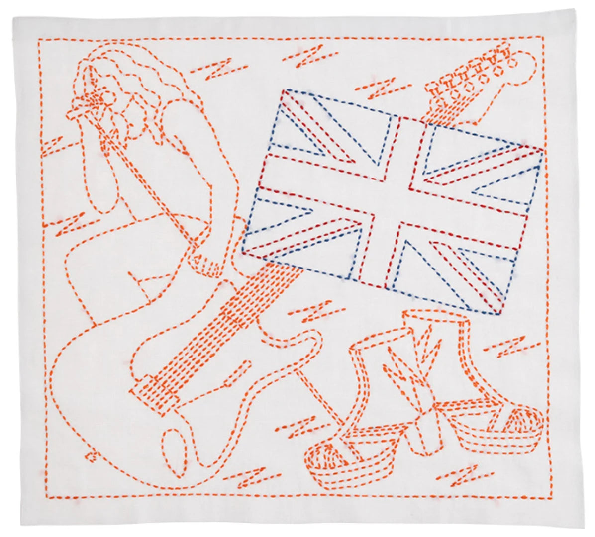 Sashiko - Tulip Sashiko World Kit - England The Union Jack and Rock 'N' Roll
