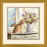Dimensions Gold Collection Counted Cross Stitch Kit - Kitten the the Window