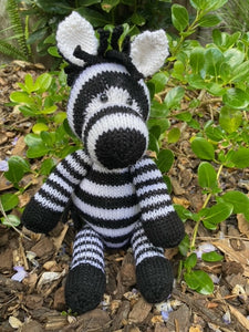 Knitting kit - Liquorice the Zebra