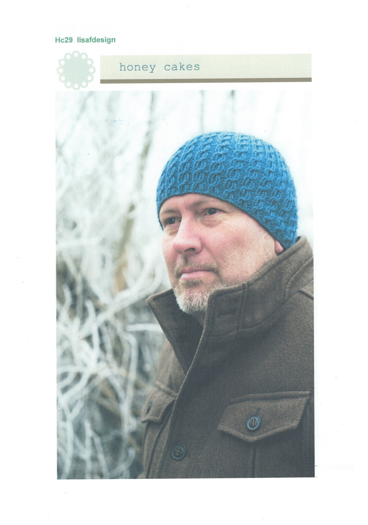 Lisa F Design Knitting Pattern - Honey Cakes Harrington Beanie